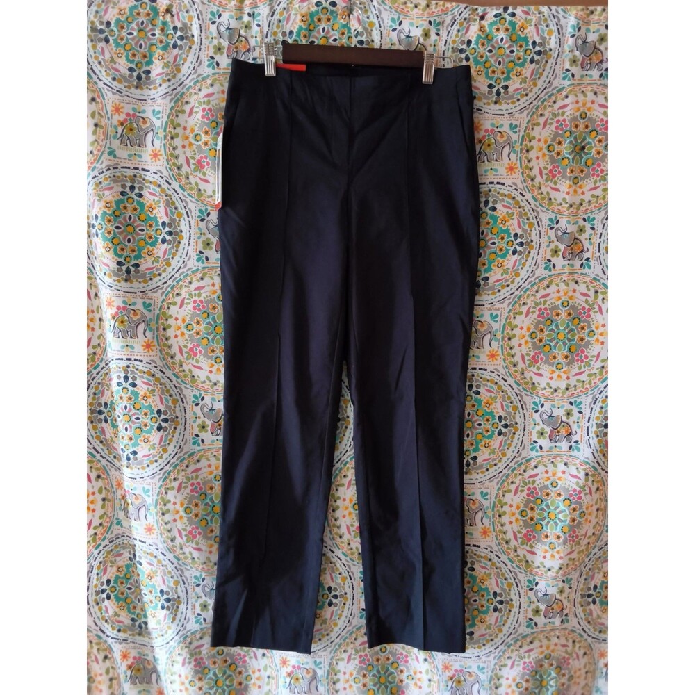HIlary Radley Tummy Control Pull On Pants Women's MEDIUM Blue Stretchy Workwear